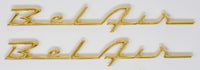 1955-1956 Bel Air Rear Quarter Panel Script- 24k Gold